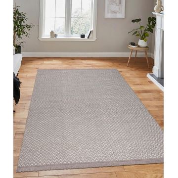 ⁠Covor de hol / bucatarie Mousse - Multicolor / Crem ieftin
