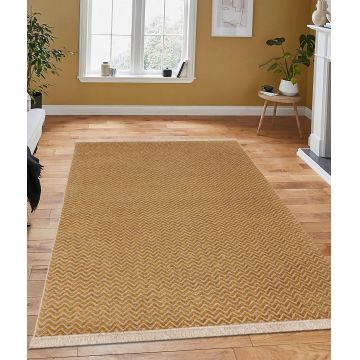 ⁠Covor de hol / bucatarie Mousse - Multicolor / Galben ieftin