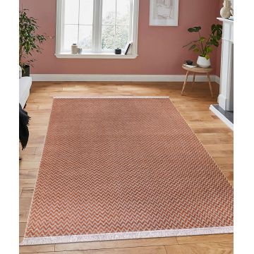 ⁠Covor de hol / bucatarie Mousse - Multicolor / portocale ieftin