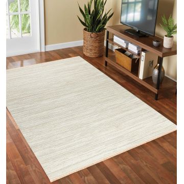 Covor de Hol Terro, Lavabil, Antiderepant, 80x150 cm - Crem / 80 x 150
