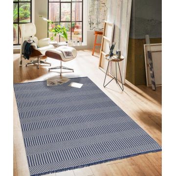 Covor de living / dormitor 21409A, Gri - Gri