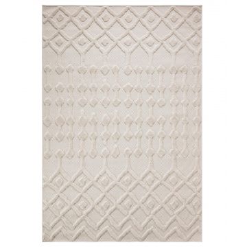 Covor de living / dormitor 58388A - Multicolor / Alb