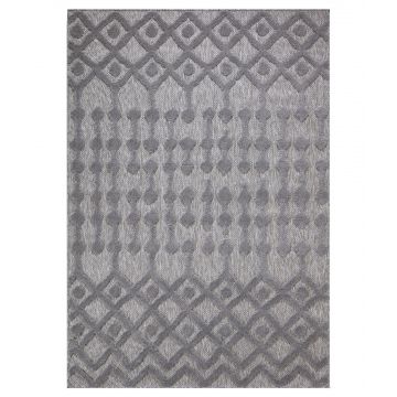 Covor de living / dormitor 58388A - Multicolor / Gri