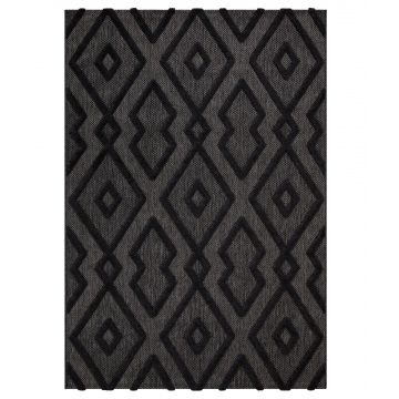 Covor de living / dormitor 58594A - Multicolor / Negru