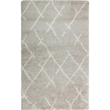 Covor de living / dormitor Maze Home Loft,  Beige Cream, 120x180 cm - Multicolor / Bej