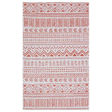 Covor de living / dormitor Maze Home Palma Lavabil, Gri - Rosu (diverse dimensiuni), 80x150 cm - 80 x 150 / Roz