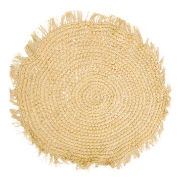Covor din Juta Mibre, Natural, Dia. 120 cm, 120x120 cm - Natur