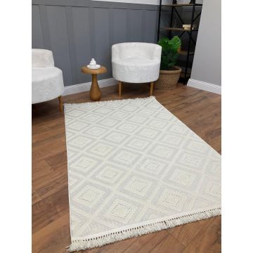 Covor Dizayn (diverse dimensiuni) - Crem / 80 x 150