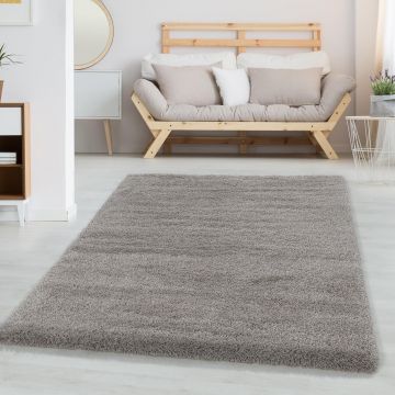 Covor Fluffy, Maro - Bej, 230x160 cm - Bej / 160 x 230