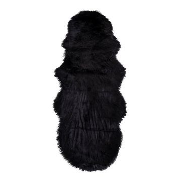 Covor Jerry, 60x7x180 cm - Negru / 60 x 180