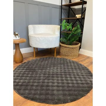 Covor Lasha (diverse dimensiuni) - Gri inchis / 100 x 100