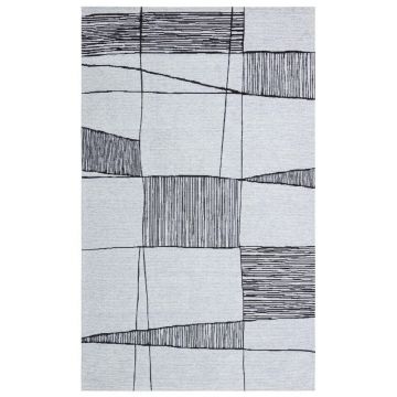 Covor Maze Home Palma, Gri - Negru (diverse dimensiuni), 80x150 cm - 80 x 150 / Gri