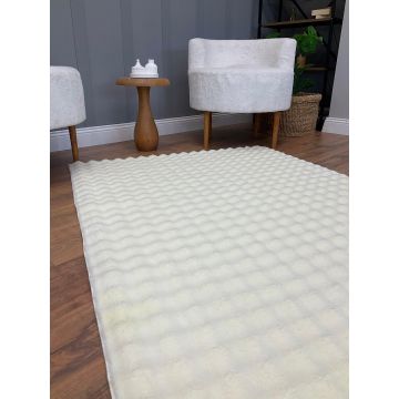Covor Puffy Bubble Duz (diverse dimensiuni) - Crem / 100 x 200