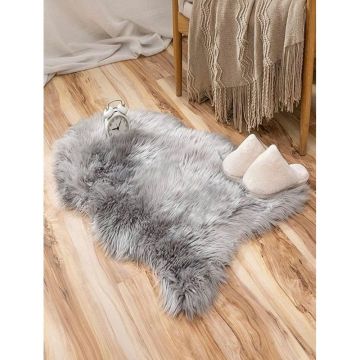 Covor Sandy Pufos (diverse dimensiuni) - Gri / 120 x 180
