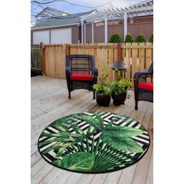Covor Tropic - Green, Multicolor - Multicolor