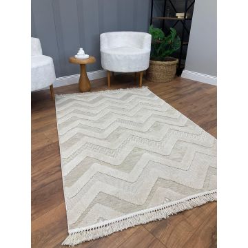 Covor Zigzag (diverse dimensiuni) - Bej / 80 x 150