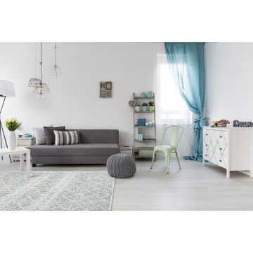 Covor Ar 01, Gri - Alb, 120x180 cm - Gri - Alb