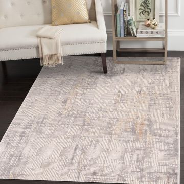 Covor Motto 4481, Diverse culori, Diverse dimensiuni - Gri - Bej - Maro / 120x180x1 cm