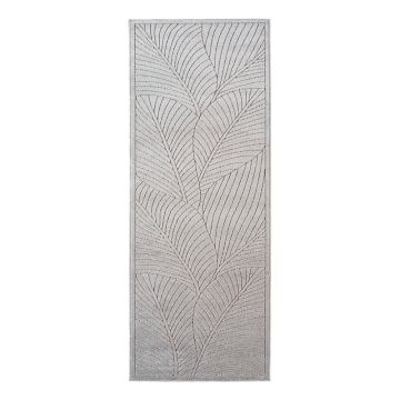 Covor tip traversă pentru interior și exterior argintiu 80x250 cm Nova 1203 – Ayyildiz Carpets