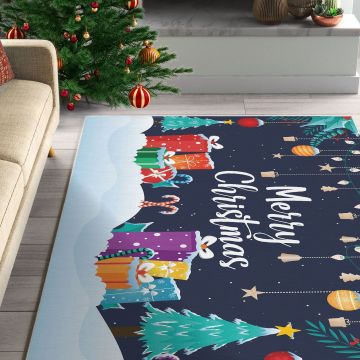Covor Woopamuk421, Multicolor, Diverse dimensiuni - 80x120x1 cm ieftin