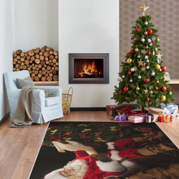 Covor Woopamuk434, Multicolor, Diverse dimensiuni - 80x300x1 cm