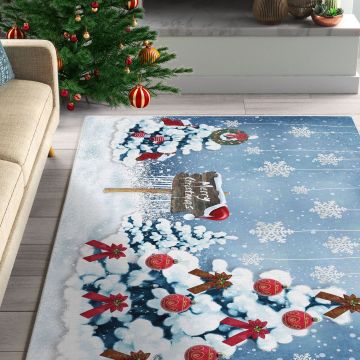 Covor Woopamuk435, Multicolor, Diverse dimensiuni - 80x300x1 cm
