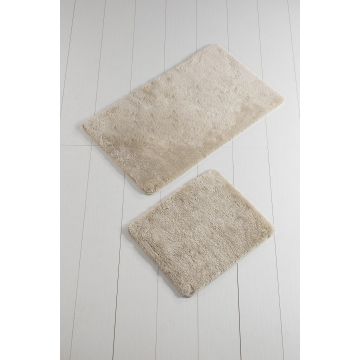 Covoraș de baie Colors of, Diverse culori, Diverse configurații, 60x100 cm - Bone white / 2 bucăți