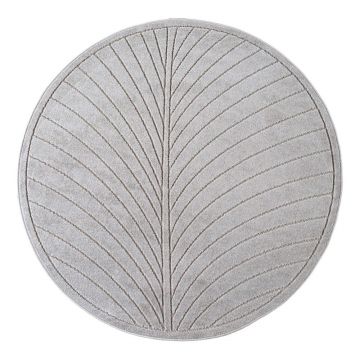Covor pentru exterior și interior argintiu rotund ø 160 cm Nova 1204 – Ayyildiz Carpets