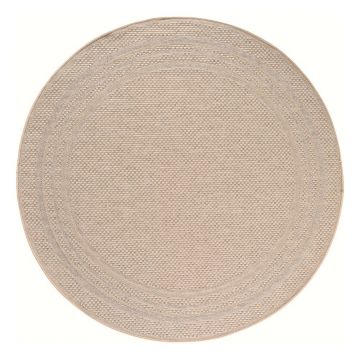 Covor pentru exterior și interior bej rotund ø 160 cm Desert 1304 – Ayyildiz Carpets