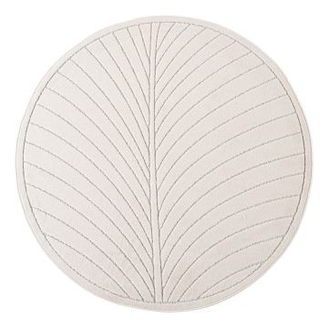 Covor pentru exterior și interior crem rotund ø 80 cm Nova 1204 – Ayyildiz Carpets