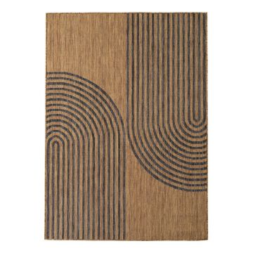 Covor pentru exterior și interior negru/maro 200x290 cm Mira 1453 – Ayyildiz Carpets