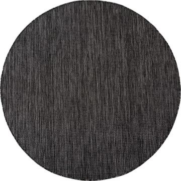 Covor pentru exterior și interior negru rotund ø 120 cm Mira 1450 – Ayyildiz Carpets
