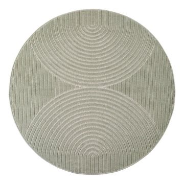 Covor pentru exterior și interior verde rotund ø 160 cm Nova 1201 – Ayyildiz Carpets