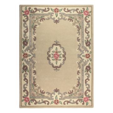 Covor din lână Flair Rugs Aubusson, 120 x 180 cm, bej