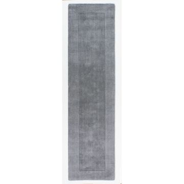 Traversă din lână Flair Rugs Siena, 60 x 230 cm, gri