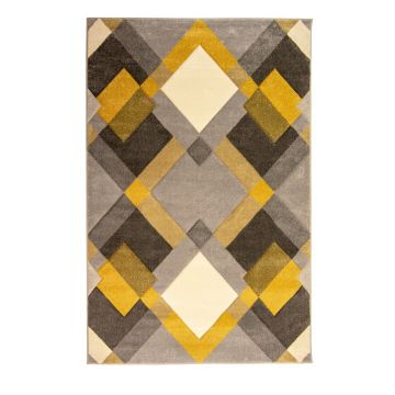 Covor Flair Rugs Nimbus Ochre, 160x230 cm, gri-galben ieftin