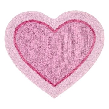 Covor pentru camera copiilor Catherine Lansfield Heart, 50 x 80 cm, roz
