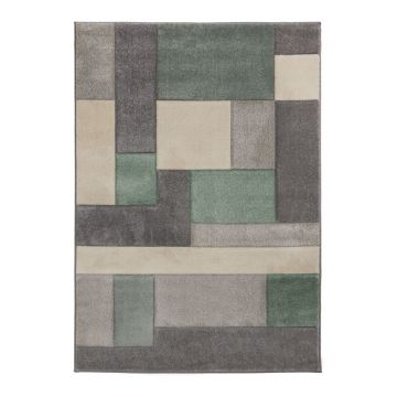 Covor Flair Rugs Cosmos, 120 x 170 cm, verde - gri ieftin