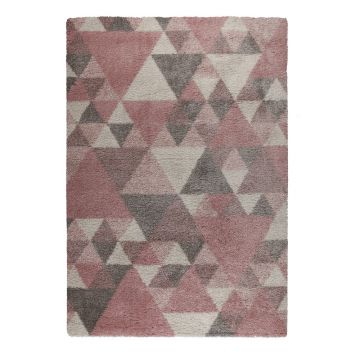 Covor Flair Rugs Nuru, 120x170 cm, roz-gri