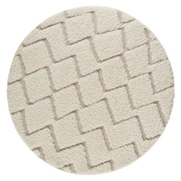 Covor Mint Rugs Handira, ⌀ 160 cm, crem