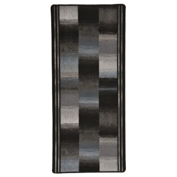 vidaXL Covor traversă, suport gel, negru, 67 x 120 cm