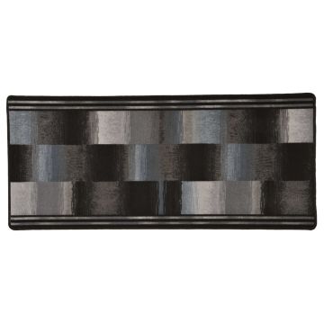 vidaXL Covor traversă, suport gel, negru, 67 x 200 cm