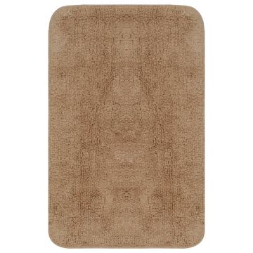 vidaXL Set covorașe baie, 2 buc., textil, bej