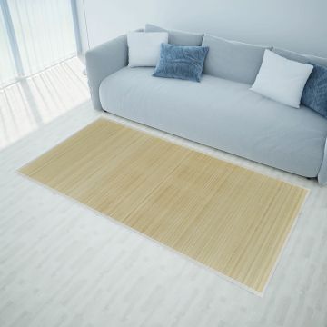 Carpetă dreptunghiulară din bambus natural, 150 x 200 cm