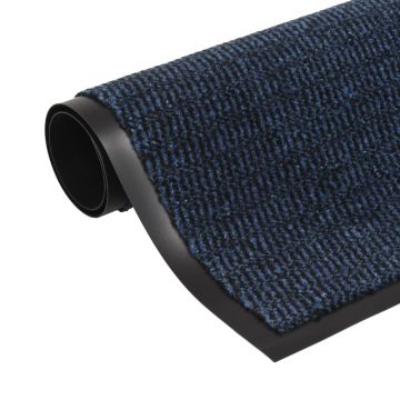 vidaXL Covoare ușă anti-praf, 2 buc. albastru 90x150 cm dreptunghiular