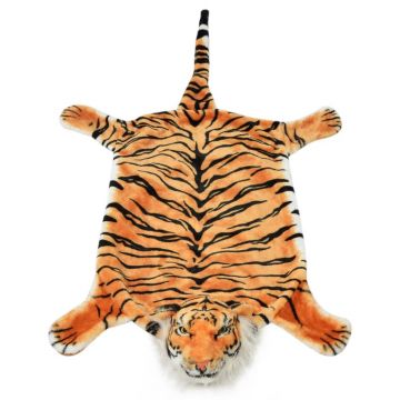 vidaXL Covor model tigru 144 cm Pluș Maro