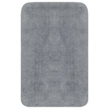 vidaXL Set covorașe baie, 2 buc., gri, textil