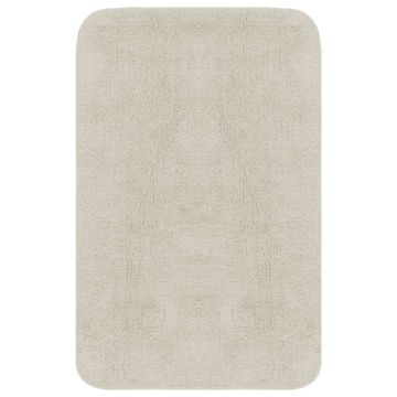 vidaXL Set covorașe baie, 2 piese, alb, textil