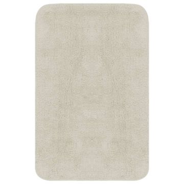vidaXL Set covorașe baie, 3 piese, alb, textil