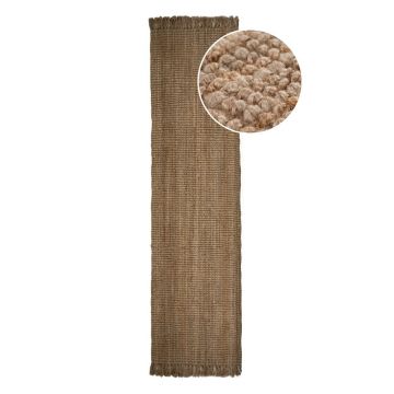 Covor din iută Flair Rugs Jute, 60 x 230 cm, maro